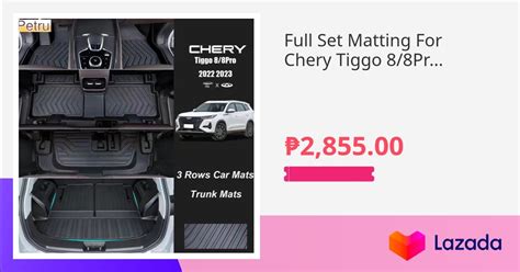 Full Set Matting For Chery Tiggo Pro Car Floor Mats Set