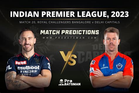 IPL 2023: Match 20, RCB vs DC Match Prediction – Who Will Win Today’s ...