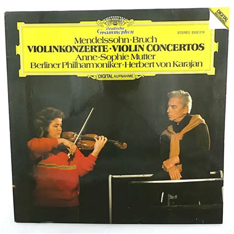 Lp Mendelssohn Bruch Anne Sophie Mutter Berliner Philharmoniker Karajan