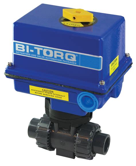 Iv Ps Cpvc Electric Actuator Ball Valves Bi Torq Valve Automation