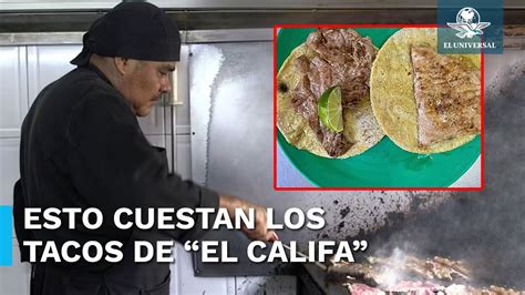 Cuánto cuestan los tacos de El Califa de León taquería con una