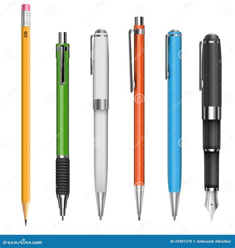 Pens and pencils stock vector. Image of engineering, design - 42981370