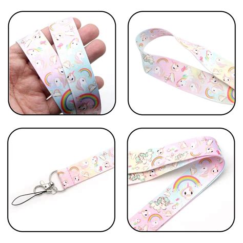 Fashion Unicorn Neck Strap Pop Cartoon Lanyards For Keys ID Card Gym