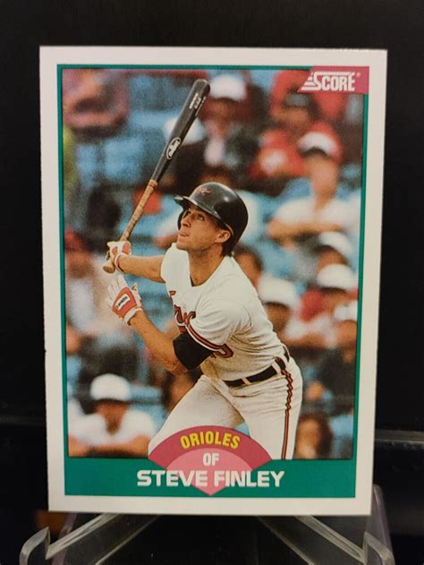 Steve Finley Rc Score Rookies Traded T Baltimore Orioles Ebay