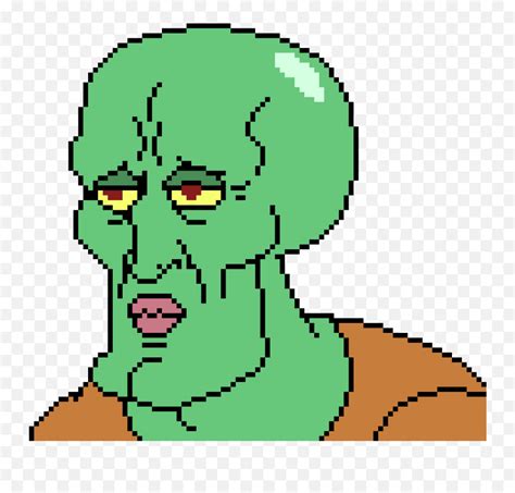 Handsome Squidward Tentacles Pixel Art Maker Bit Pixel Art Png 7936 The Best Porn Website