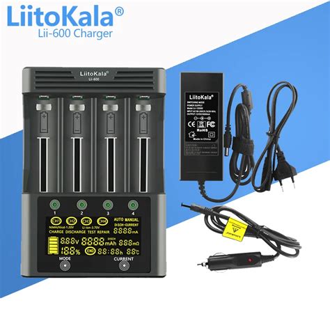 1 5 Pces Liitokala Lii 600 Carregador De Bateria Para Li Ion 3 7v