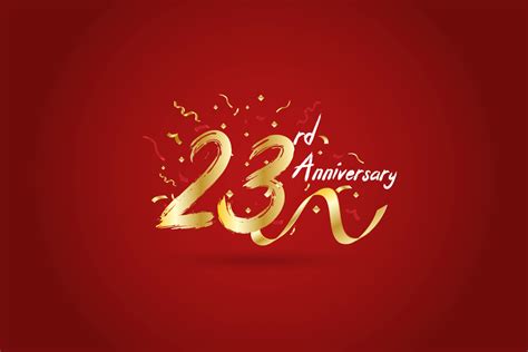 23rd Anniversary Celebration Background Graphic by Dender Studio ...