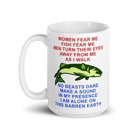 Women Fear Me Fish Fear Me Men Turn Their Eyes Fishing Etsy