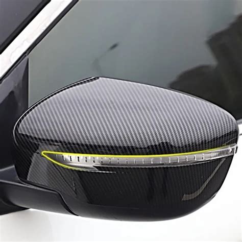 For Nissan Navara NP300 2021 Carbon Fibre Car Rearview Mirror Cover