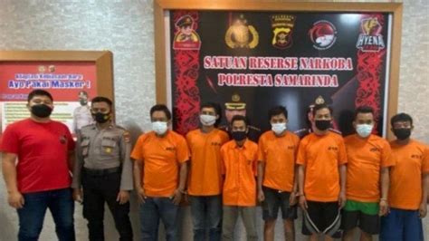 Dalam Sepekan Satreskoba Polresta Samarinda Tangkap 7 Pelaku Narkoba