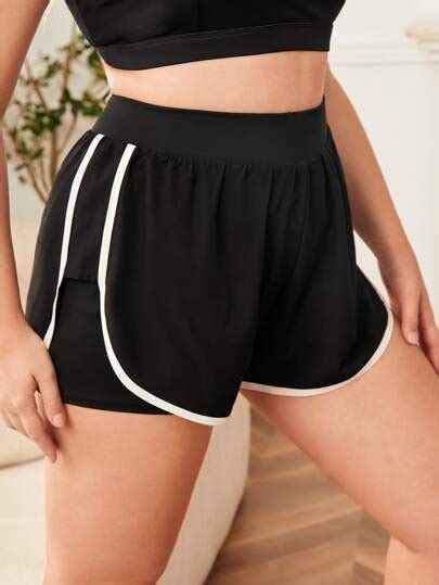 Pantalones Cortos Deportivos Curvy Curvy Tallas Grandes Shein M Xico