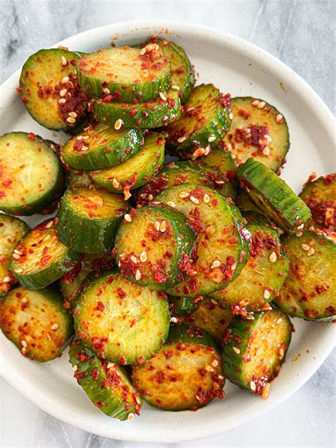 10 Minute Korean Spicy Cucumber Salad Winnies Kitchen