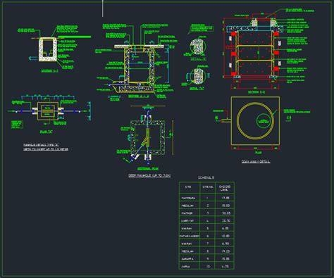 Autocad Free, Autocad Drawing, Drainage