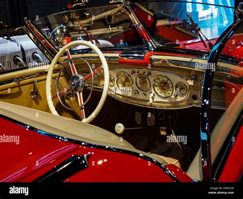 Interior of 1936 Mercedes-Benz 500K Special Roadster at the Mercedes ...