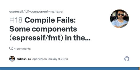 Compile Fails Some Components Espressif Fmt In The Managed