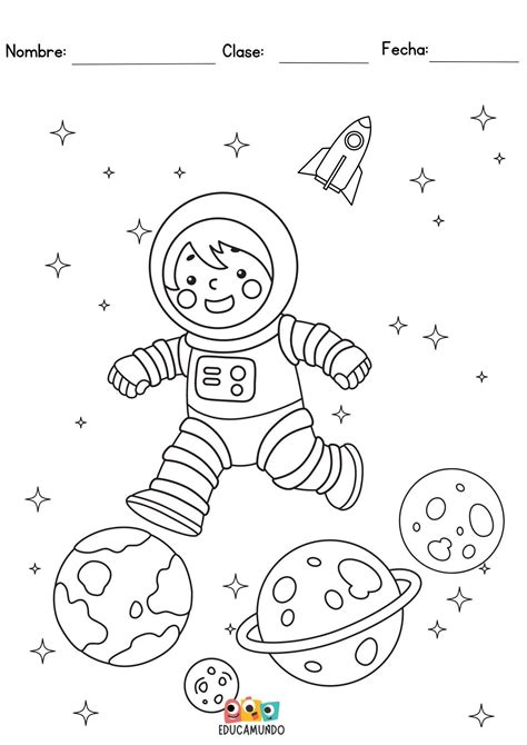 Actividades de astronautas niños preescolar Educamundo Recursos