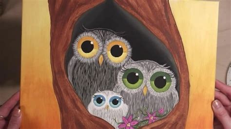 Easy Owl Painting at PaintingValley.com | Explore collection of Easy Owl Painting