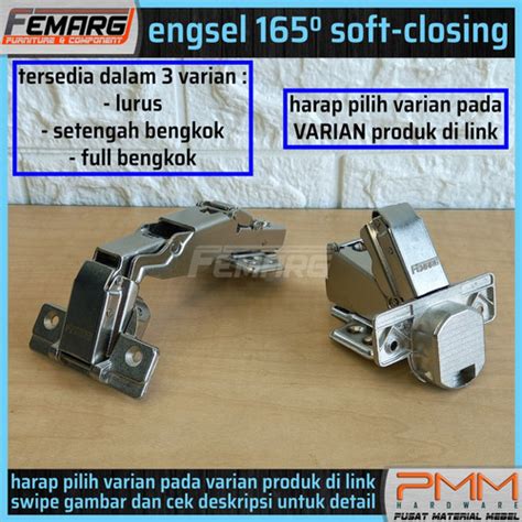 Jual Engsel Sendok Pintu Sudut 180 165 Derajat Buaya Slowmotion Soft