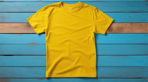 Premium Photo | T yellow tshirt mockup