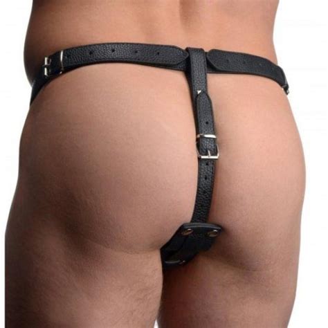 Leather Butt Plug Harness With Cock Ring Xxx Porn