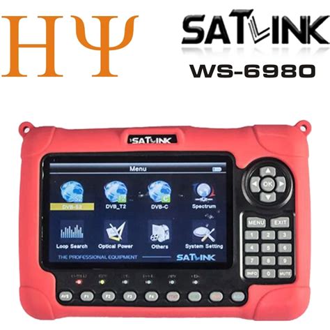 SATLINK Medidor Localizador Por Sat Lite WS 6980 DVB S2 DVB C DVB T2