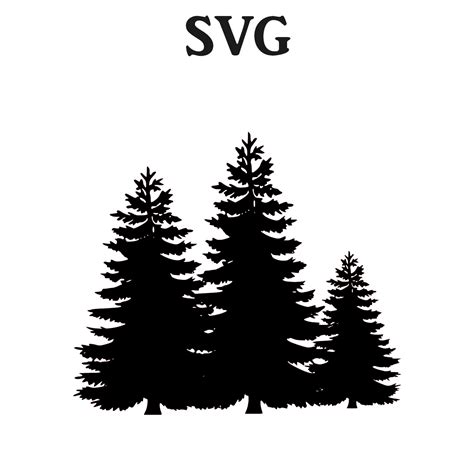 Pine Tree Svg File Svg Files For Cricut Svg Files For Etsy