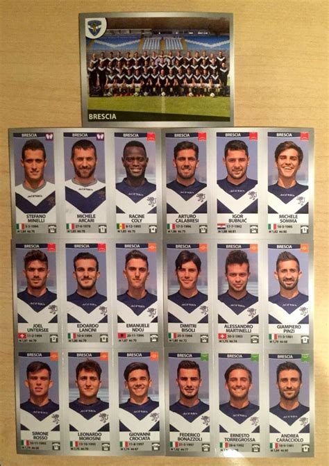 Brescia Calciatori Panini Figurine Stickers Brescia Squadra