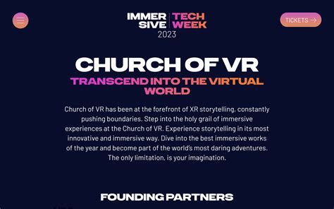 Immersive Tech Week Tickets Price Joan Maryanne