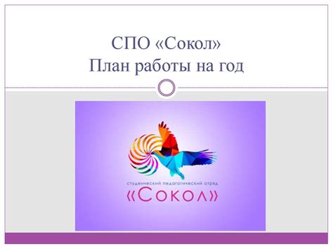СПО «Сокол». План работы на год - презентация онлайн