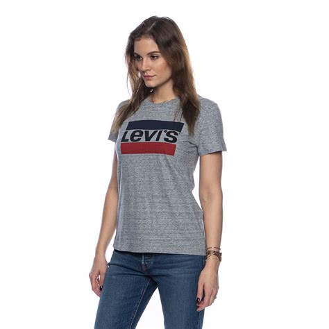 Koszulka Damska Levi S The Perfect Tee Grey Heather Bludshop