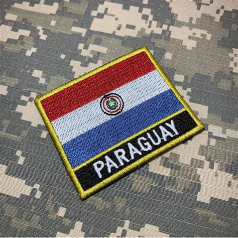 Bp Nt Bandeira Paraguai Patch Bordado Termo Adesivo