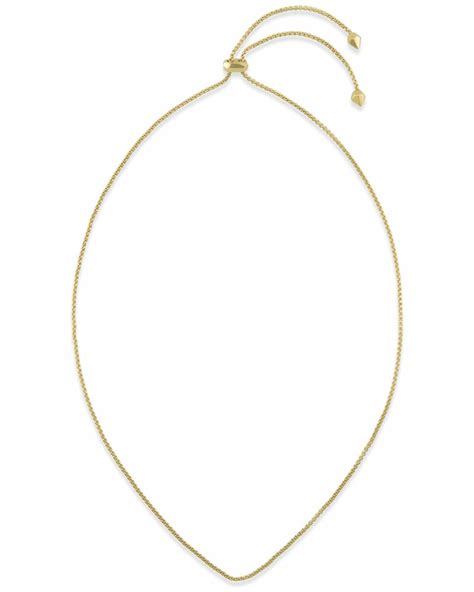 Adjustable Chain Necklace In Gold Kendra Scott