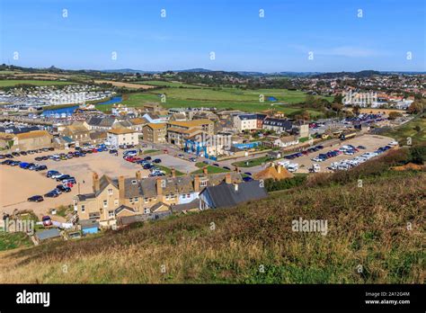 West Bay Coast Resort Jurassic Coast Crumbling Sandstone Cliffs Unesco Site Dorset England