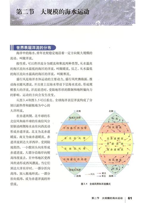 第二节 大规模的海水运动 地理电子课本 人教地理必修一 地理教师网