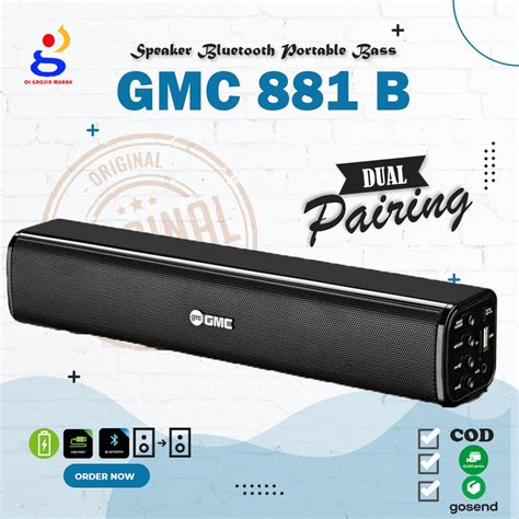 Jual Speaker Multimedia GMC 881B BT FM USB TF Bluetooth 20W RMS