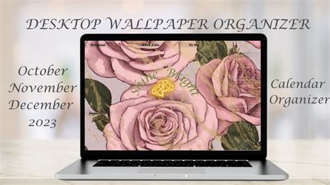 Desktop Wallpaper Organizer and Calendar - Etsy