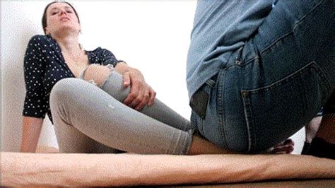 Sitting On Barefoot Strong Pain In Foot Story Of GREAT And SEXY BRUNETTE Clips4sale