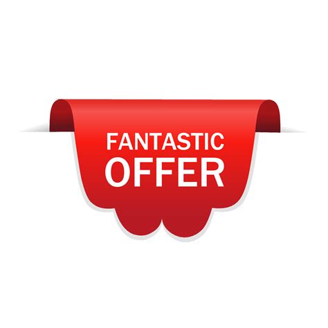 Fantastic offer banner vector template. Web elements. Flat design ...