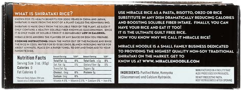 Miracle Noodles Nutrition Facts Blog Dandk