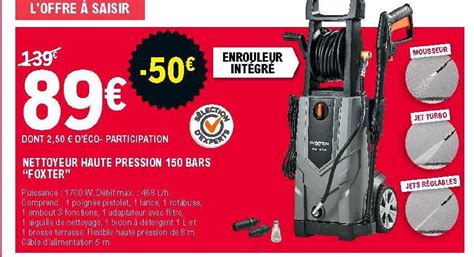 Promo Nettoyeur Haute Pression Bars Foxter Chez E Leclerc Brico