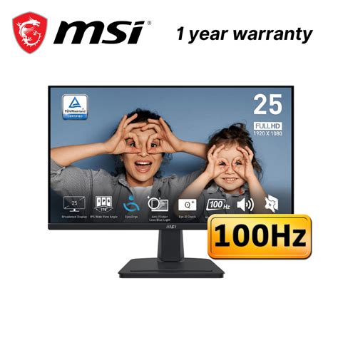 Msi Pro Mp Fhd X Hz Ips Ms Mprt Monitor