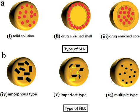 Types Of A Solid Lipid Nanoparticles I Solid Solution Ii Drug Download Scientific