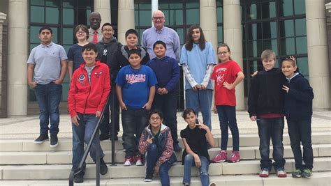 Driscoll Middle School Receives Visit From Federal Courthouse Officials