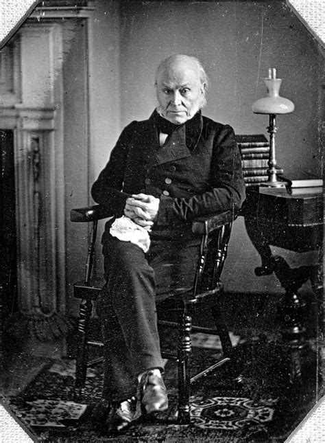 Former President John Quincy Adams photographed in 1843. Adams was born ...