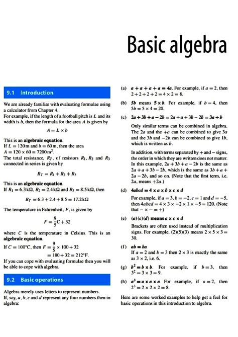 Algebra Documents Notes Study Notes Mathematics Docsity