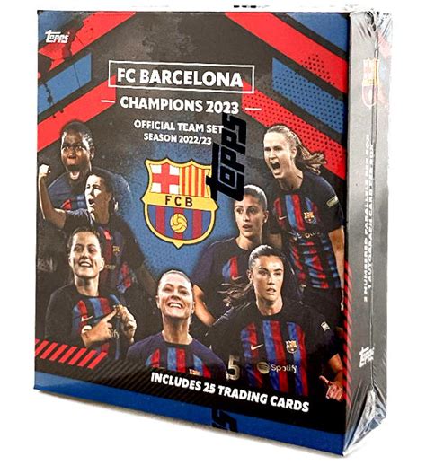 Topps FC Barcelona Women Winners Team Set 2022 23 Caixa Selada