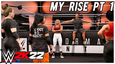 WWE 2K22 FEMALE MY RISE PART 1 Hello PC YouTube