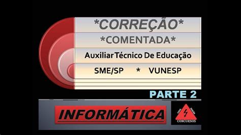 Simulado Corre O Da Prova De Auxiliar T Cnico De Educa O Sme Sp