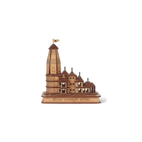 PASCAL Shri Ram Mandir Ayodhya 3D Model Wooden Hand Carved Temple 6