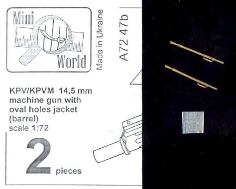 Mini World Models 172 Kpvkpvm Type 3 Machine Gun Barrels With Oval